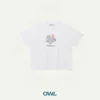 Áo thun boxy Owlbrand Coral Timeless Blues
