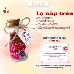 Lọ Chứa Đựng Lá Thư Tình Yêu, Quà Handmade Gửi Gắm Lời Nhắn Cho Người Yêu, Bạn Bè, Người Thân
