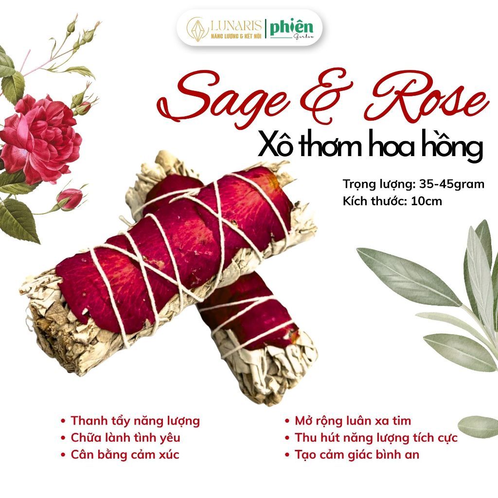 Xô Thơm & Thảo Mộc Thanh Tẩy - Xông Nhà Khử Mùi, Thu Hút May Mắn