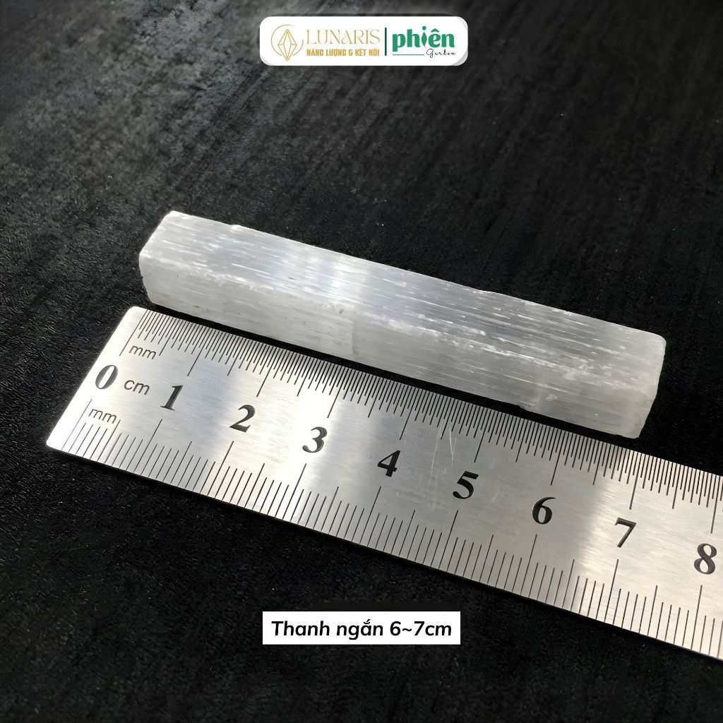 Thanh Selenite Thanh Lọc Không Gian, Tăng Tập Trung, Sạc Năng Lượng Cho Đá